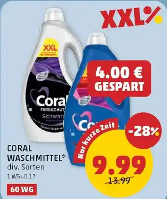 PENNY Coral waschmittel Angebot