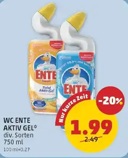 PENNY Wc ente aktiv gel Angebot
