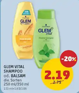 PENNY Glem vital shampoo od. balsam Angebot