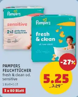 PENNY Pampers feuchttücher Angebot