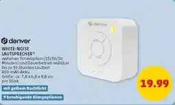 PENNY Denver white-noise lautsprecher Angebot