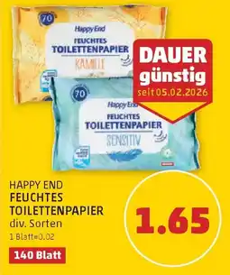 PENNY Happy end feuchtes toilettenpapier Angebot
