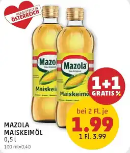 PENNY Mazola maiskeimöl Angebot