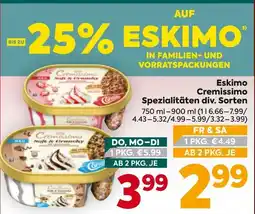 Billa Eskimo Cremissimo spezialitaten Angebot