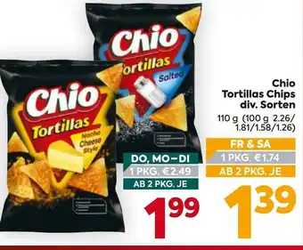 Billa Chio tortillas chips Angebot