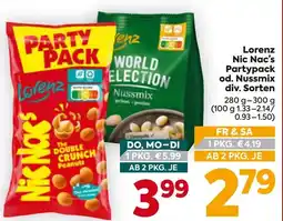 Billa Lorenz Nic Nac's Partypack od. Nussmix Angebot
