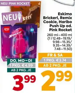 Billa Eskimo brickerl, remix cookie, haribo push up od. pink rocket Angebot