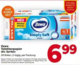 Billa Zewa Toilettenpapier Angebot