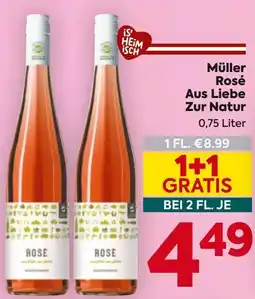 Billa Müller rosé aus liebe zur natur Angebot