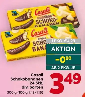 Billa Casali Schokobananen Angebot
