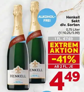Billa Henkell Sekt Angebot
