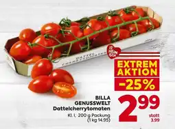 Billa Billa genusswelt dattelcherrytomaten Angebot