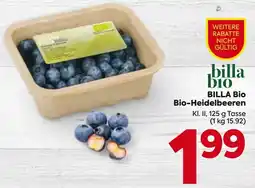 Billa Billa bio bio-heidelbeeren Angebot