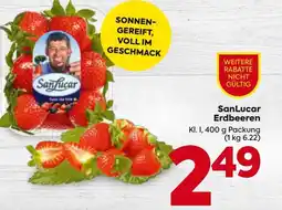 Billa Sanlucar erdbeeren Angebot