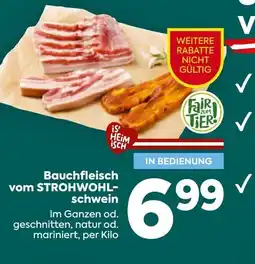 Billa Bauchfleisch vom strohwohl schwein Angebot