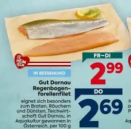 Billa Gut dornau regenbogen- forellenfilet Angebot
