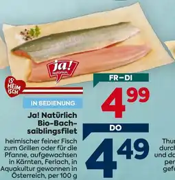 Billa Ja! natürlich bio-bach- saiblingsfilet Angebot