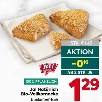 Billa Ja! natürlich bio-vollkornecke Angebot