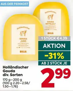 Billa Holländischer gouda Angebot