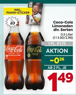 Billa Coca-Cola Limonaden Angebot
