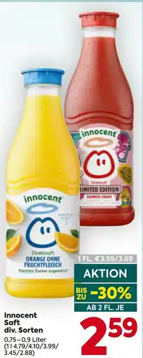 Billa Innocent Saft Angebot