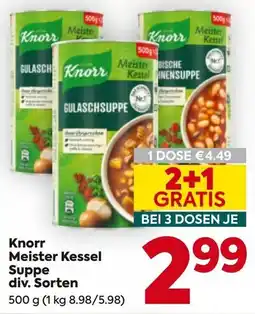 Billa Knorr Meister Kessel Suppe Angebot