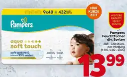 Billa Pampers feuchttücher Angebot