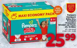 Billa Pampers maxipack baby-dry, protection windeln od. pants Angebot
