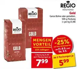 Interspar Gold ganze bohne oder gemahlen Angebot