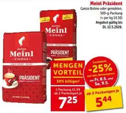 Interspar Meinl Präsident Angebot