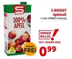 Interspar S-budget apfelsaft Angebot