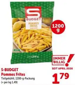 Interspar S-budget pommes frites Angebot
