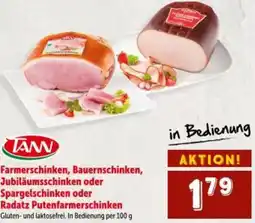 Interspar Farmerschinken, bauernschinken, jubiläumsschinken oder spargelschinken oder radatz putenfarmerschinken Angebot