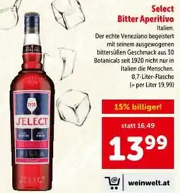 Interspar Select Bitter Aperitivo Angebot