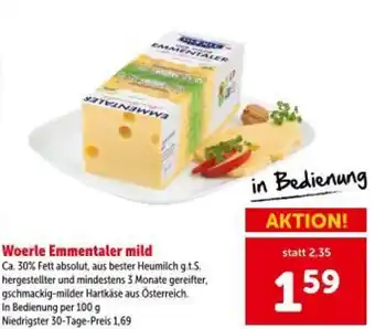 Interspar Woerle emmentaler mild Angebot