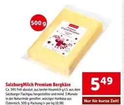 Interspar Salzburg Milch Premium Bergkäse Angebot