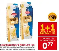 Interspar Schärdinger Hafer & Milch 1,8% Fett Angebot