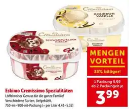 Interspar Eskimo Cremissimo Spezialitäten Angebot