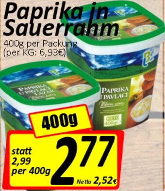 Wurstico Paprika in Sauerrahm Angebot