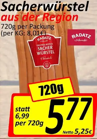 Wurstico Sacherwurstel aus der Region Angebot