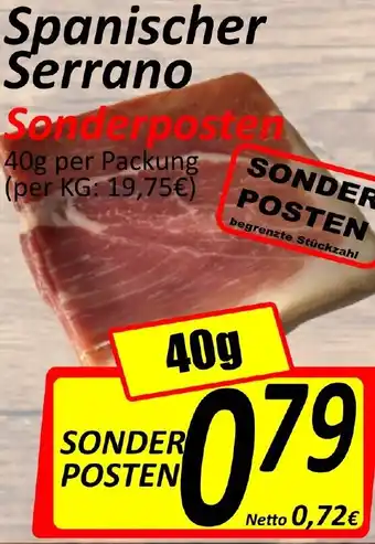 Wurstico Spanischer Serrano Angebot