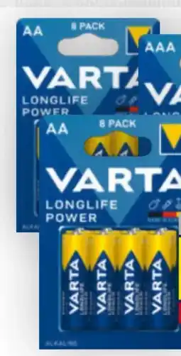 Billa Varta Batterien Longlife Power Angebot