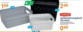 Action Curver Aufbewahrungskorb Terrazzo Angebot