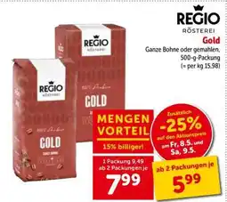 Interspar REGIO RÖSTEREI Gold Angebot