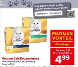 Interspar Gourmet Gold Katzennahrung Angebot