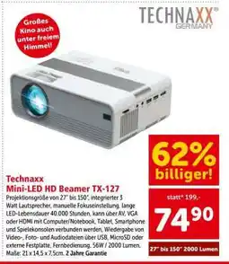 Interspar Technaxx Mini-LED HD Beamer TX-127 Angebot