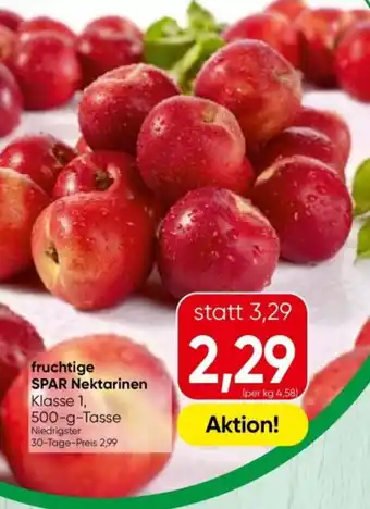 Fruchtige spar nektarinen