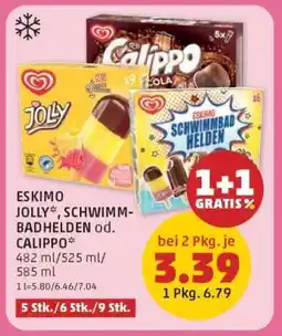 PENNY Eskimo Jolly, Schwimmbadhelden od. Calippo Angebot