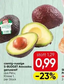 Spar Cremig-nussige s-budget avocados Angebot