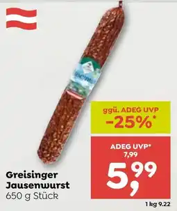 ADEG Greisinger Jausenwurst Angebot